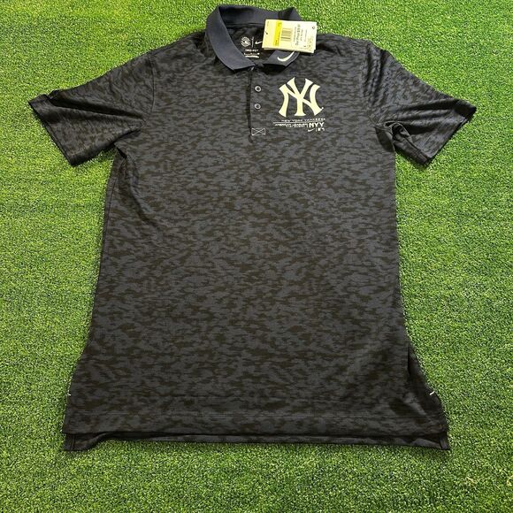 Nike Dri-Fit Genuine MLB New York Yankees Short Sleeve Polo Shirt Small NWT - Picture 2 of 12